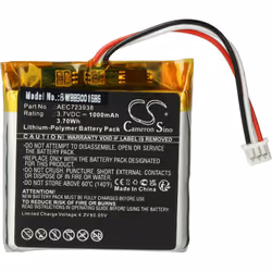 vhbw - the clever way - Batteria ricaricabile di ricambio, compatibile e di alta qualità, ad alta capacità, per cuffie e auri ...