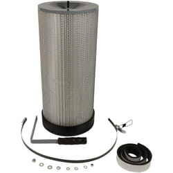 Filtro per polveri sottili compatibile con Holzmann ABS850 impianto di aspirazione - cartuccia filtrante con spazzola per la pulizia - Vhbw