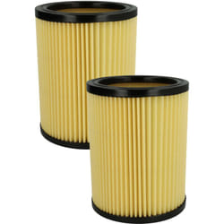 Set da 2x filtro a pieghe piatte compatibile con Hikoki / Hitachi wde 3600, 1200, 1200M aspirapolvere - Cartuccia filtrante - Vhbw
