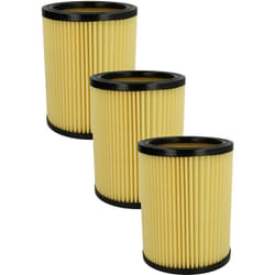Set da 3x filtro a pieghe piatte compatibile con Hikoki / Hitachi wde 3600, 1200, 1200M aspirapolvere - Cartuccia filtrante - Vhbw