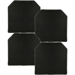 vhbw 4x filtro a carboni attivi compatibile con Miele DA 447-4, DA 447, DA 249-4, DA 249-2, DA 446-4, DA 446 cappe aspiranti - 24,5 x 24,5 x 2 cm