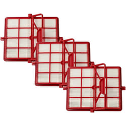 3x filtro compatibile con Lux Intelligence S115 aspirapolvere - filtro HEPA/ai carboni attivi rosso / nero / bianco - Vhbw