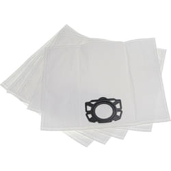 Vhbw - 5x sacchetto compatibile con Kärcher wd 7.700 p (1.347-630.0) aspirapolvere - microfibra, 39cm x 24,5cm Bianco