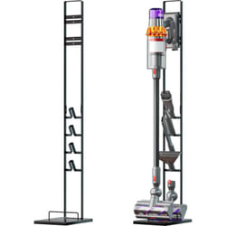 vhbw supporto verticale, stander compatibile con Dyson DC30, DC74, DC31, DC34, DC35, DC58, DC59, DC62 aspirapolvere senza fili - grigio scuro