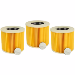 vhbw - the clever way Set di 3x filtro cartucce per aspirapolvere, aspiratore umido/secco e aspiratore industriale - Facile e ...