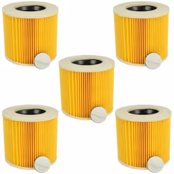 vhbw - the clever way Set di 5x filtro cartucce per aspirapolvere, aspiratore umido/secco e aspiratore industriale - Facile e ...