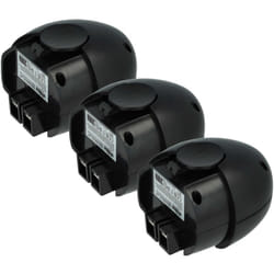 3x batteria compatibile con Würth Master 0700851 utensile elettrico (1500 mAh, NiMH, 4,8 v) - Vhbw