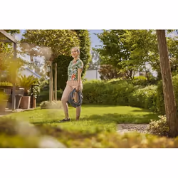 Gardena Liano pompa da giardino 30 m Sul suolo Cloruro di polivinile (PVC), Tessile Nero, Blu, Grigio - Vista aggiuntiva 4