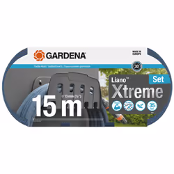 Gardena 18466-20, 15 m, Nero, Blu, Cloruro di polivinile (PVC), 35 bar, 1,3 cm, 1 pz