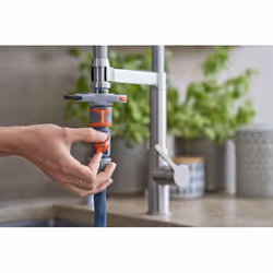 Gardena Liano pompa da giardino 10 m Sul suolo Cloruro di polivinile (PVC), Tessile Nero, Grigio - Vista aggiuntiva 5