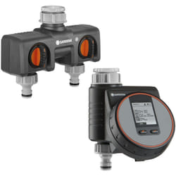 Gardena - Kit programmatore Flex 1890 + selettore 8193 a 2 circuiti