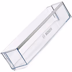 Compartimento di stoccaggio per porta del frigorifero compatibile con Bosch 00265206. Parte Colore: trasparente, Dimensioni: ...