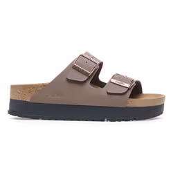 Sandalo uomo Birkenstock Arizona Papillio con suola piattaforma e doppia fascia regolabile.