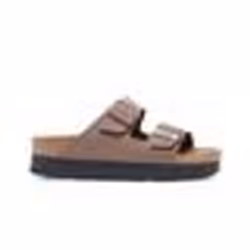 Sandalo uomo Birkenstock Arizona Papillio con suola piattaforma e doppia fascia regolabile.