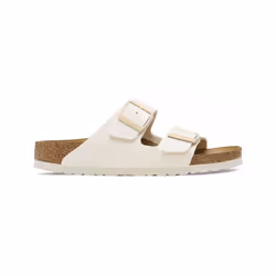 Sandalo Arizona Sretta beige per donna, classico e confortevole di birkenstock con motivo marmorizzato.