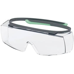 Uvex - super otg planet 9169295 Occhiali di protezione incl. Protezione raggi uv Grigio, Verde en 166:2001