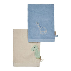 Sterntaler 7202423 salvietta e guanto a manopola da lavaggio Beige, Blu Cotone Panno umido