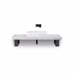 Duravit Qatego 1 x lavabo da appoggio Dettagli del prodotto materiale: ceramica sanitaria senza troppopieno Colore: bianco lu ...