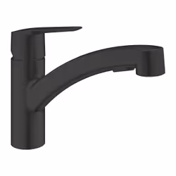 GROHE Start, Estraibile, Nero, Leva sanitaria, Singolo, Matt black, 1/2"