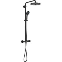 Vitalio Joy - Set doccia termostatico, diametro 26 cm, 3 getti, phantom black 26403KF2 - Grohe