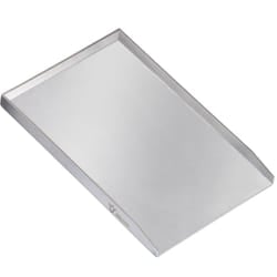 Bbq-toro - Piastra per grigliare in acciaio inox 34 x 48 cm, plancha bbq smaltata, padella per grigliare, vassoio per grigliare