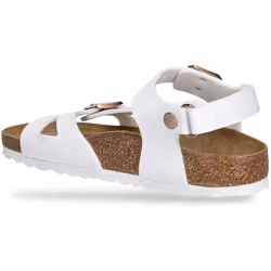Sandali bambini BIRKENSTOCK RIO HL KIDS WHITE, BIRKO FLOR - CALZ. S Bianco - 24