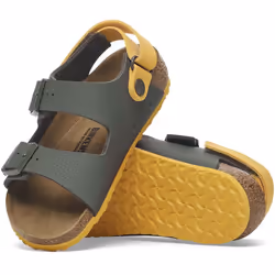Sandali bambini BIRKENSTOCK Milano Hl Kids, Birko Flor Marrone - 32 - Vista aggiuntiva 3