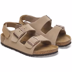 Sandali bambini BIRKENSTOCK MILANO HL KIDS TAUPE, SUEDE LEATHER - CALZ. S Marrone - 32 - Vista aggiuntiva 2
