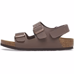 Sandali bambini BIRKENSTOCK Milano Hl Kids, Birkibuc Marrone - 29