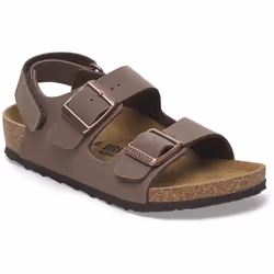 Sandali bambini BIRKENSTOCK Milano Hl Kids, Birkibuc Marrone - 29