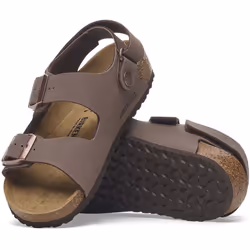 Sandali bambini BIRKENSTOCK Milano Hl Kids, Birkibuc Marrone - 29