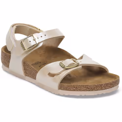 Sandali bambini BIRKENSTOCK Rio Hl Kids, Birko Flor Bianco - 33 - Vista aggiuntiva 2