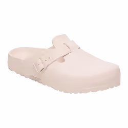 Sandali Birkenstock Boston EVA leggeri e confortevoli colore rosa.
