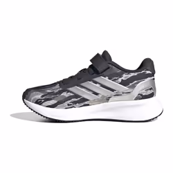Scarpe bambini adidas - Runfalcon5 nero/argento JQ2185 Nero - 33 - Vista aggiuntiva 2