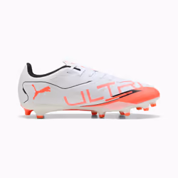 PUMA Ultra 5 Play FG/AG Calcio Unisex Arancione, Bianco - Vista aggiuntiva 5