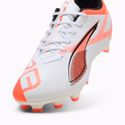 PUMA Ultra 5 Play FG/AG Calcio Unisex Arancione, Bianco - Vista aggiuntiva 6