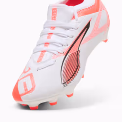 PUMA Ultra 5 Match FG/AG Jr Calcio Unisex Arancione, Bianco - Vista aggiuntiva 6
