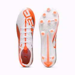 PUMA Ultra 5 Match FG/AG Calcio Unisex Arancione, Bianco - Vista aggiuntiva 4
