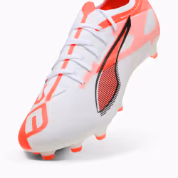 PUMA Ultra 5 Match FG/AG Calcio Unisex Arancione, Bianco - Vista aggiuntiva 6