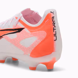PUMA Ultra 5 Pro FG/AG Calcio Unisex Arancione, Bianco