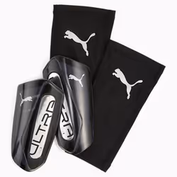 PUMA ULTRA Flex Football Sleeves Shinguards, Adulti, Maschio, S, Elastan, Poliestere, Nero