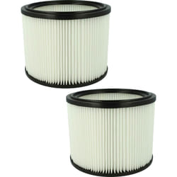 2x elemento filtrante compatibile con Metabo asa 25 l pc, 30 l pc Inox aspiratore secco/umido - Vhbw