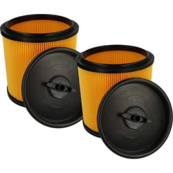 Set da 2x filtro a pieghe piatte compatibile con Parkside (Lidl) pnts 1500 D5 aspirapolvere - Cartuccia filtrante - Vhbw