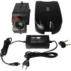 Vhbw - batteria per tubo sella frog-design + supporto incl. caricatore sostituisce batteria da 24V con design frog per e-Bike (10,4 Ah, 24 v, Li-Ion)