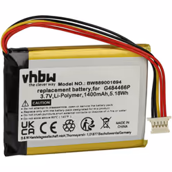 vhbw - the clever way - Batteria ricaricabile di ricambio, compatibile e di alta qualità, ad alta capacità, per computer GPS ...
