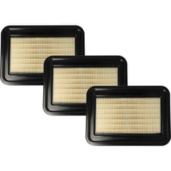 Set 3x filtro a pieghe piatte compatibile con Nilfisk Attix 33, 44 m-h, 33 m-h, 44 aspirapolvere - Elemento filtrante - Vhbw