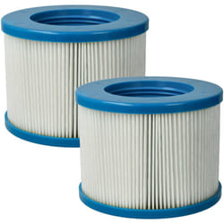 Vhbw - 2x cartuccia filtrante sostituisce Arebos AR-6FK, 4260627422975 per piscina - Filtro di ricambio blu / bianco