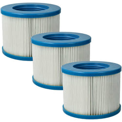 3x cartuccia filtrante sostituisce Arebos AR-6FK, 4260627422975 per piscina - Filtro di ricambio blu / bianco - Vhbw