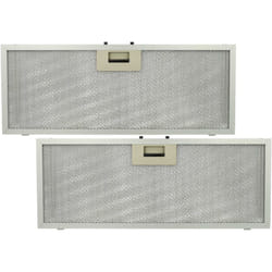 vhbw 2x filtro anti-grasso compatibile con Elica ELIB 92 K28 SL 3V2L 208018946602 cappa da cucina - 45,9 x 17,7 x 0,85 cm, metallo