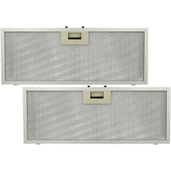 Vhbw - 2x filtro anti-grasso sostituisce Elica GF03FC per cappa da cucina - 45,9 x 17,7 x 0,85 cm, metallo